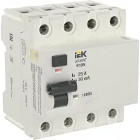 УЗО IEK ARMAT 4P 25А, 30 мА ( AC ), AR-R10N-4-025C030