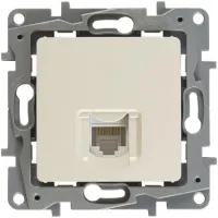 Розетка компьютерная 1xRJ45 Cat.5 Legrand ETIKA, бежевый, 672341