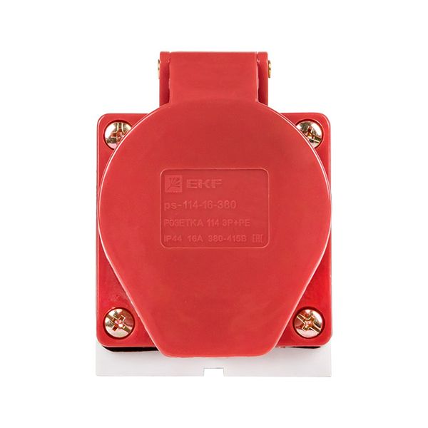 Розетка стационарная наружная 114 3Р+РЕ 16А 380В IP44 EKF