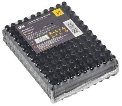 Зажим контактный винтовой ЗВИ-20 н/г 4,0-10мм2 12пар черный IEK