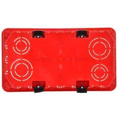 Коробка распаячная КМ41026 для полых стен безгалогенная (HF) 172х96х45мм с саморезами пластиковыми лапками с крышкой IEK