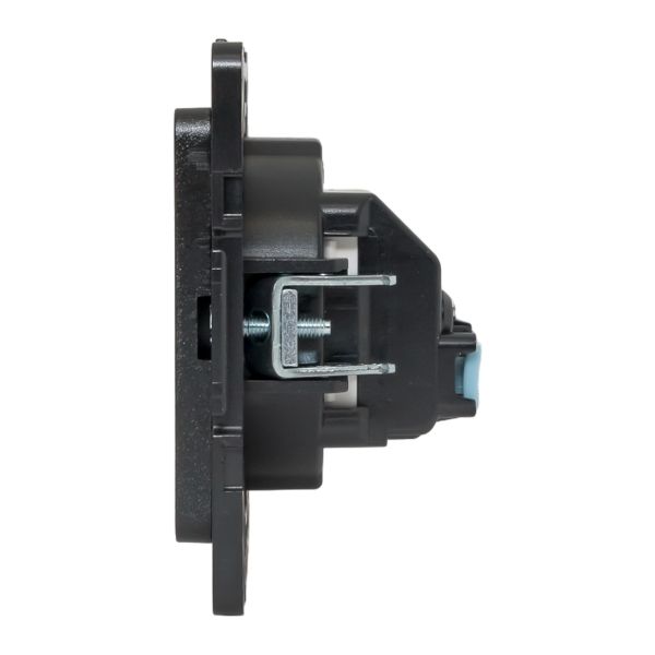 Стокгольм Механизм Розетки 1-местной б/з 10 А автоматические клеммы черный с защ. штор. EKF PROxima