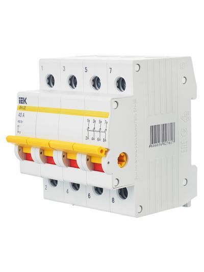 KARAT Выключатель нагрузки (мини-рубильник) ВН-32 4P 40А IEK