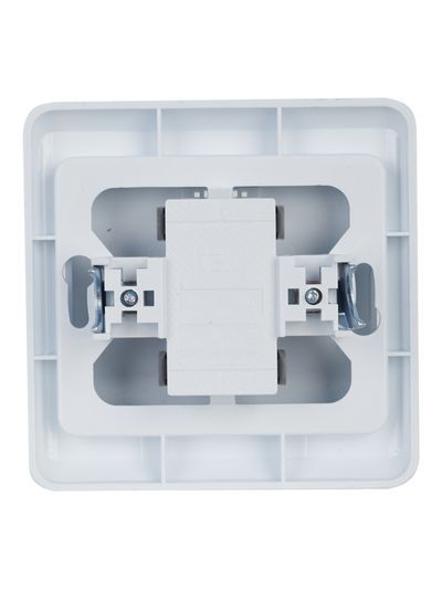 VEGA Выключатель 1-клавишный с индикацией 10А ВС10-1-1-ВБ белый GENERICA