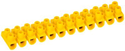 Зажим контактный винтовой ЗВИ-3 н/г 1,0-2,5мм2 12пар желтый IEK