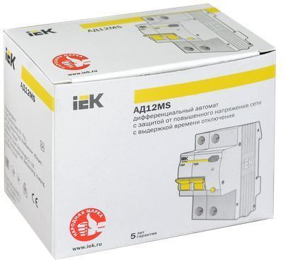 KARAT Дифференциальный автомат АД12MS 2P 50А 100мА тип A IEK