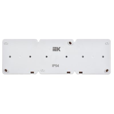 Розетка 3-местная для открытой установки РСб23-3-ГПБб с заземляющим контактом IP54 ГЕРМЕС PLUS белый IEK