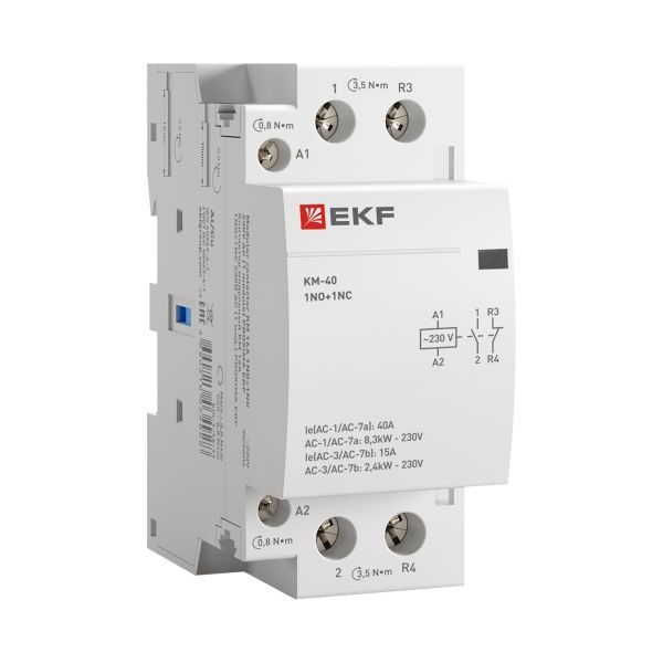 Контактор модульный КМ 40А NО+NC (2 мод.) EKF PROxima