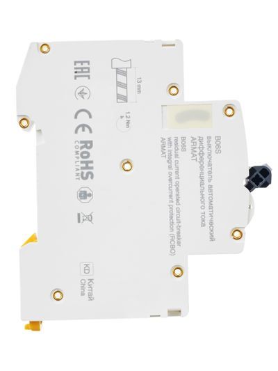 ARMAT Автоматический выключатель дифференциального тока B06S 1P+NP B16 30мА тип A (18мм) IEK