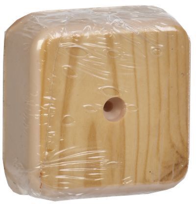 Коробка распаячная КМ41206-04 для открытой проводки безгалогенная (HF) 50х50х20мм сосна (4 клеммы 3мм2) IEK