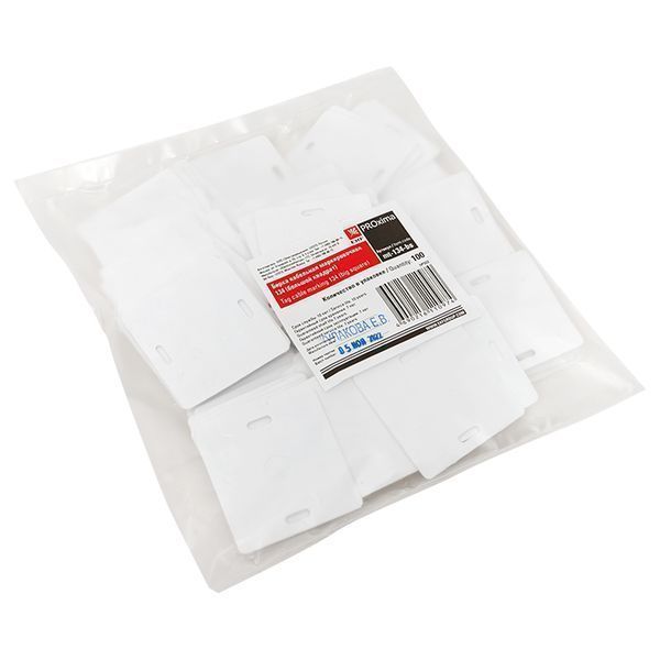 Бирка кабельная маркировочная У-134 (100шт.) большой квадрат EKF PROxima