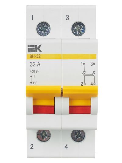 KARAT Выключатель нагрузки (мини-рубильник) ВН-32 2P 32А IEK