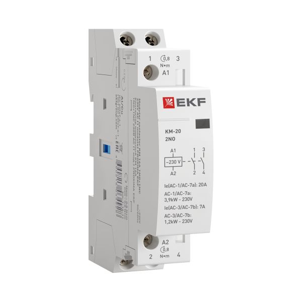 Контактор модульный КМ 20А 2NО (1 мод.) EKF PROxima