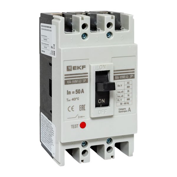 Выключатель автоматический ВА-99М 63/50А 3P 25кА EKF