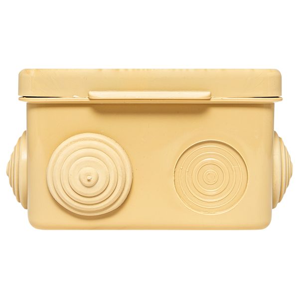 Коробка распределительная КМР-030-031 с крышкой (80x80x50) 7 мембранных вводов светлое дерево IP54 EKF PROxima