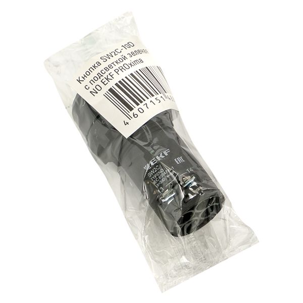 Кнопка SW2C-10D с подсветкой зеленая NO EKF PROxima