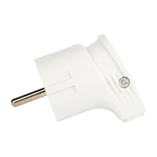 Вилка угловая с/з бел. 16А 250В EKF