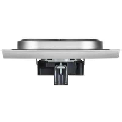 BRITE Розетка 2-местная с заземлением без защитных шторок 16А в сборе РС12-3-БрА алюминий IEK