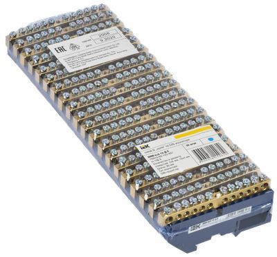 Шина N "ноль" на DIN-изол ШНИ-6х9-12-Д-С IEK