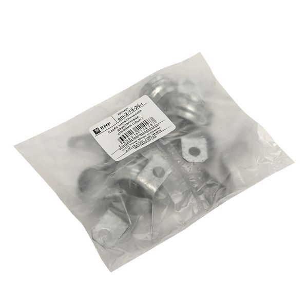 Скоба металлическая двухлапковая d19-20 мм (10 шт) EKF PROxima