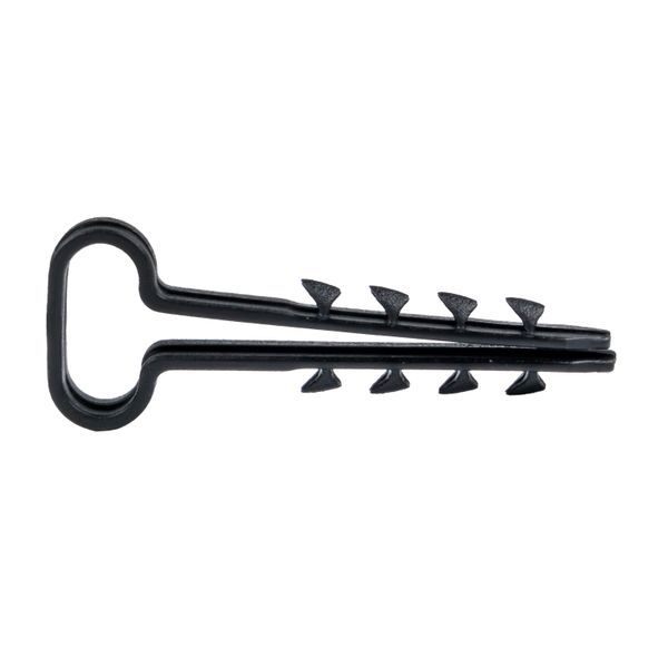 Дюбель-хомут (6x14 мм) для плоского кабеля черный (100 шт.) EKF PROxima