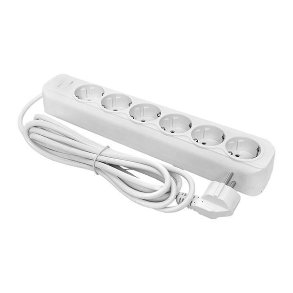 Сетевой фильтр 6*1,8м 16А/3,2кВт с выкл. c/з ПВС 3x1,0 Блокбастер XL EKF PROxima