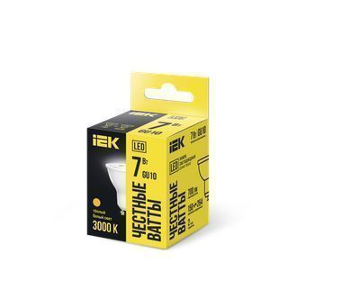 Лампа светодиодная PAR16 софит 7Вт 230В 3000К GU10 IEK