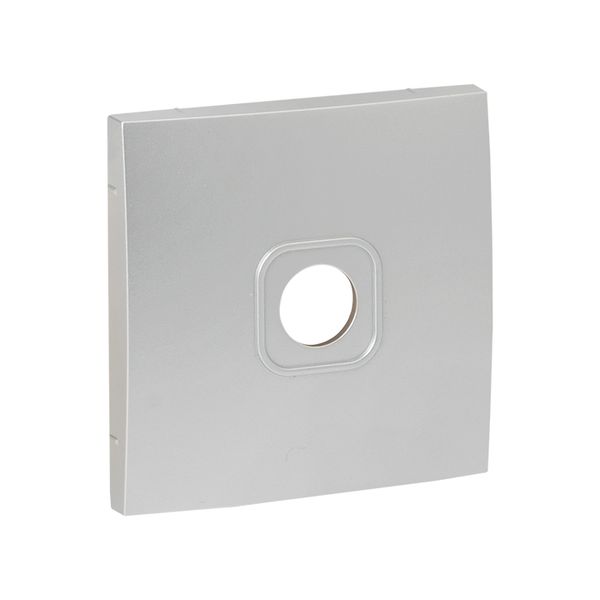 Валенсия лицевая панель розетки TV 1-местная 75Ом 5-862МГц сталь EKF