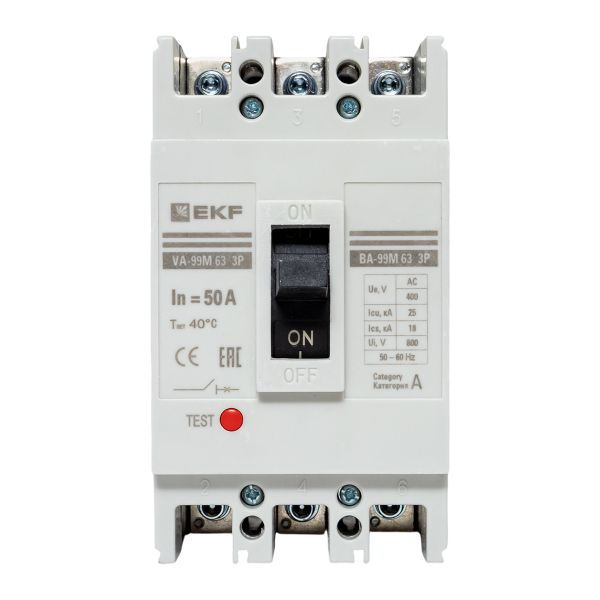 Выключатель автоматический ВА-99М 63/50А 3P 25кА EKF