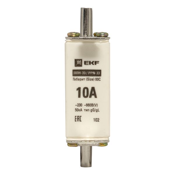 Плавкая вставка ППН-33 100/ 10А габарит 00С EKF