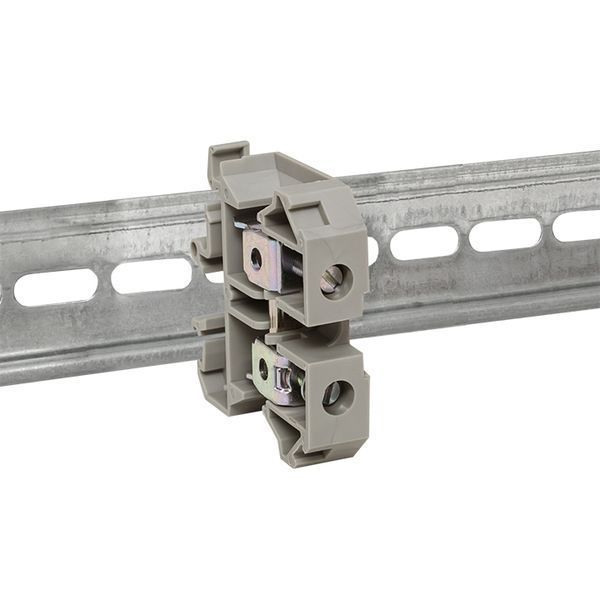 Клемма проходная винтовая JXB 6 мм2 серая EKF