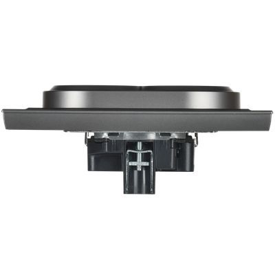 BRITE Розетка 2-местная с заземлением без защитных шторок 16А в сборе РС12-3-БрС сталь IEK