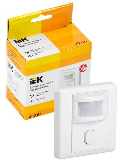 IEK Датчик движения ДД029(Б)  600Вт 120 град.  9м.  IP20 