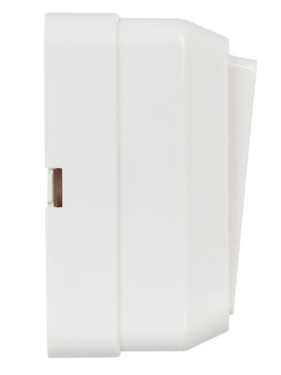 OKTAVA Выключатель 1-клавишный для открытой установки 10А ВС20-1-0-ОБ белый GENERICA