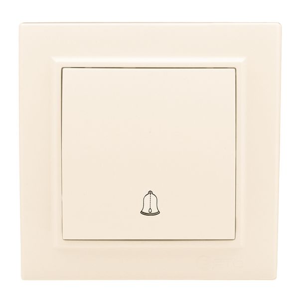 Минск Кнопка звонка СП, 10А, бежевый EKF