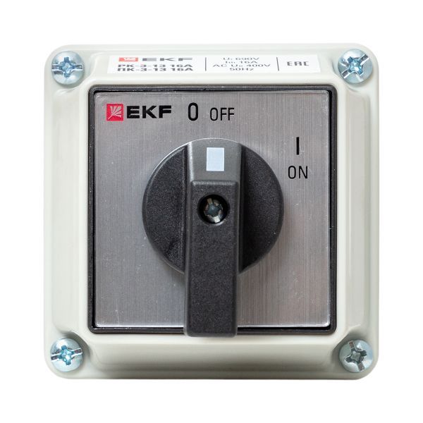 Переключатель кулачковый ПК-3-13 16А 3P "ВКЛ-ВЫКЛ" IP54 EKF PROxima
