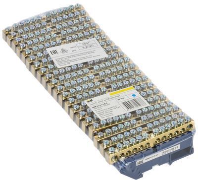 Шина N "ноль" на DIN-изол ШНИ-8х12-12-Д-С IEK