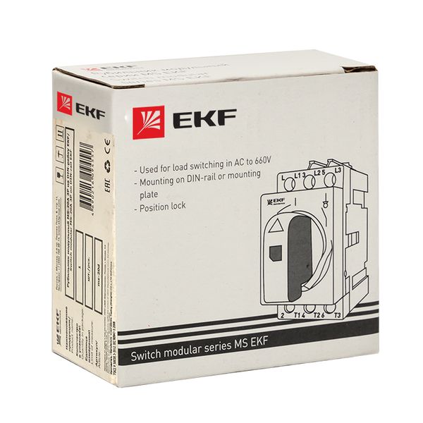 Рубильник модульный MS-20A 3P на DIN-рейку EKF