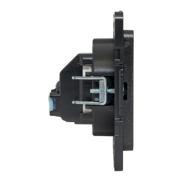 Стокгольм Механизм Розетки 1-местной б/з 10 А автоматические клеммы черный с защ. штор. EKF PROxima