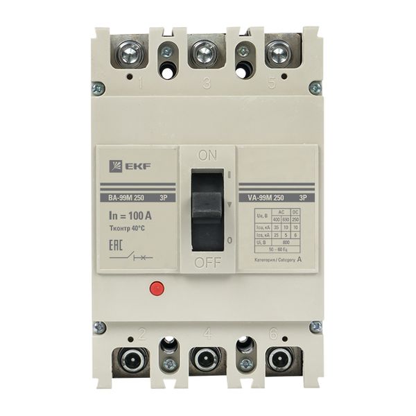 Выключатель автоматический ВА-99М 250/100А 3P 35кА EKF