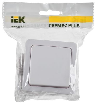 IEK  Гермес Plus  Выключатель одноклавишный ВС20-1-0-ГПБ наружный IP54 EVMP10-K01-10-54-EC