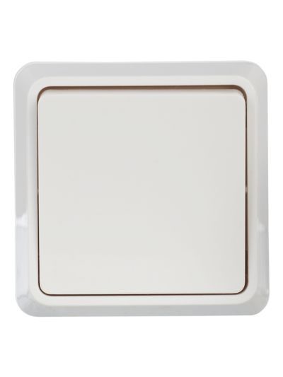 OKTAVA Выключатель 1-клавишный для открытой установки 10А ВС20-1-0-ОБ белый GENERICA