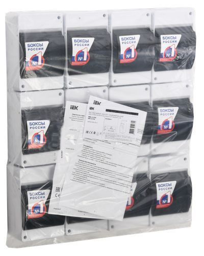 KREPTA 3 Корпус пластиковый КМПн 2/4 IP30 белый IEK