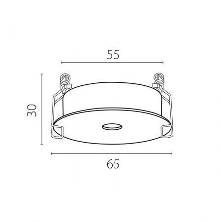 Рамка встраиваемая плоская д/светильников 0741х6  Spira Lightstar 074106-12