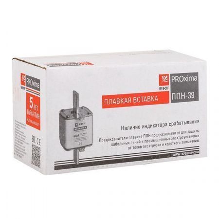 Плавкая вставка ППН-39 630/630А габарит 3 EKF