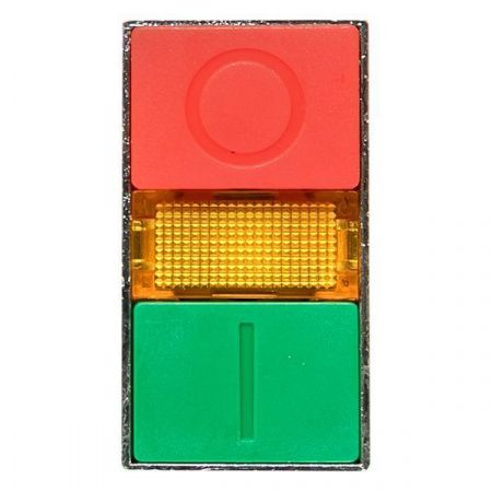 Кнопка LAY5-BW8465 "I-O" прямоугольная 230В NO+NC EKF PROxima