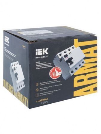 ARMAT Выключатель дифференциального тока R10N 4P 40А 100мА тип AC IEK