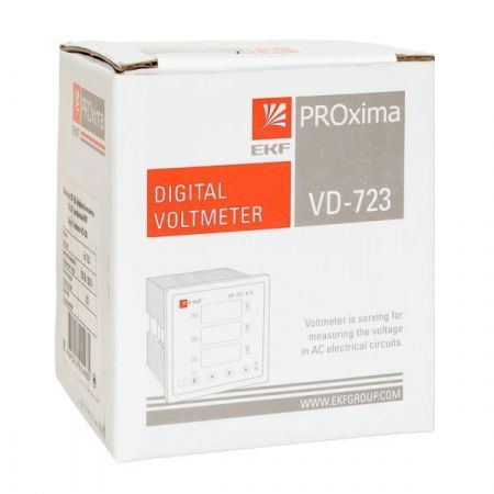 VD-723 Вольтметр цифровой на панель (72x72) трехфазный EKF PROxima