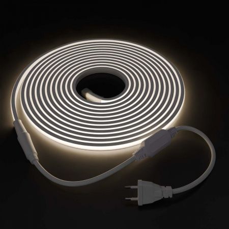 Светодиодная влагозащищенная лента Apeyron 11W/m 288LED/m COB холодный белый 5M 10-106