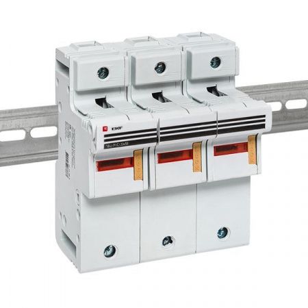Предохранитель-разъединитель для ПВЦ 22x58 3P (с индикацией) EKF